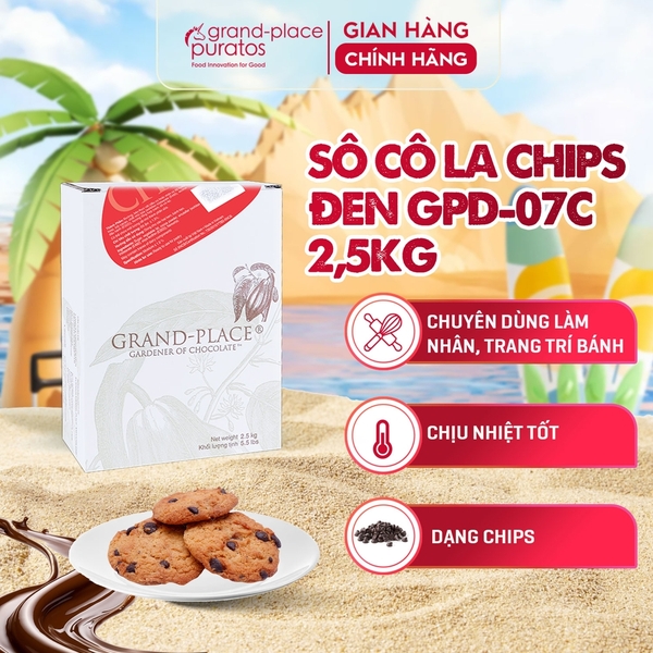 Socola Compound CHIP ĐEN G07C CCT Puratos - Hộp 2.5kg