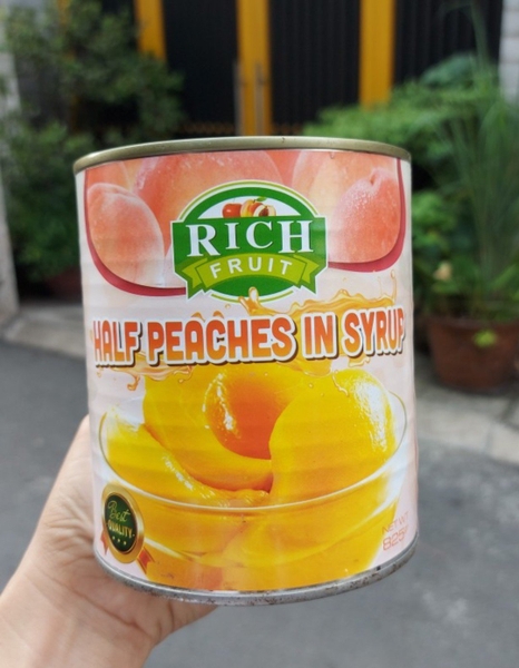 ĐÀO ngâm RICH FRUIT - Lon 820gr