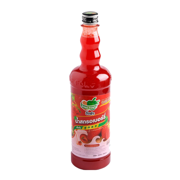 Siro Ding Fong DÂU Strawberry Thái Lan - Chai 760ml