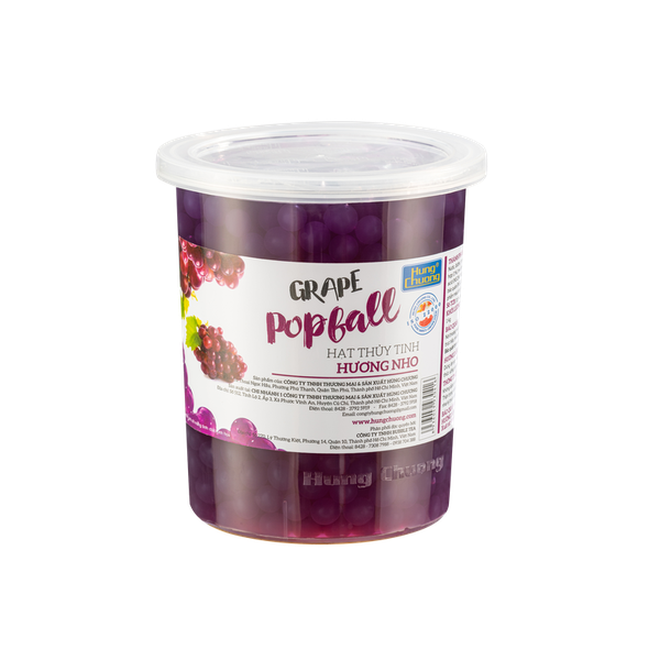 Hạt Thủy Tinh NHO Popball Hùng Chương - Hủ 1kg