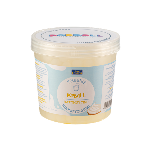 Hạt Thủy Tinh YOGURT Popball Hùng Chương - Hủ 500gr