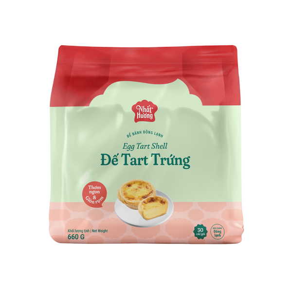 Đế Bánh Tart TRỨNG Nhất Hương - Bịch 660gr (30 đế)