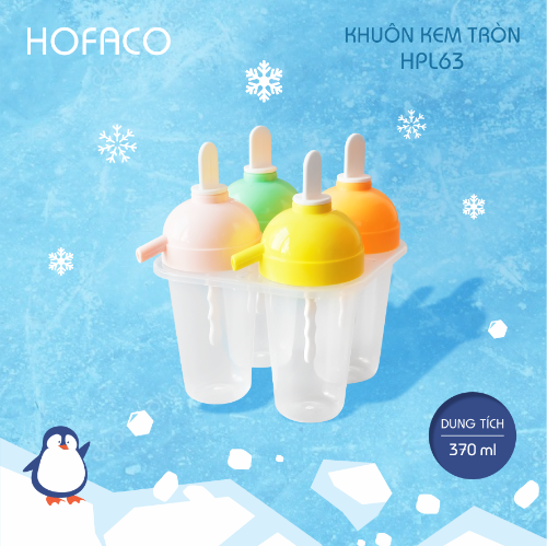 Khuôn Kem TRÒN 4c Hofaco (HPL63)
