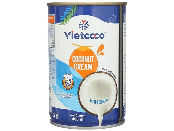 Nước Cốt Dừa Tươi VIETCOCO - Lon 400ml