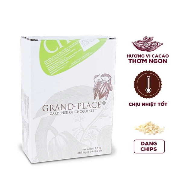 Socola Compound CHIP TRẮNG W13C Puratos - Hộp 2.5kg