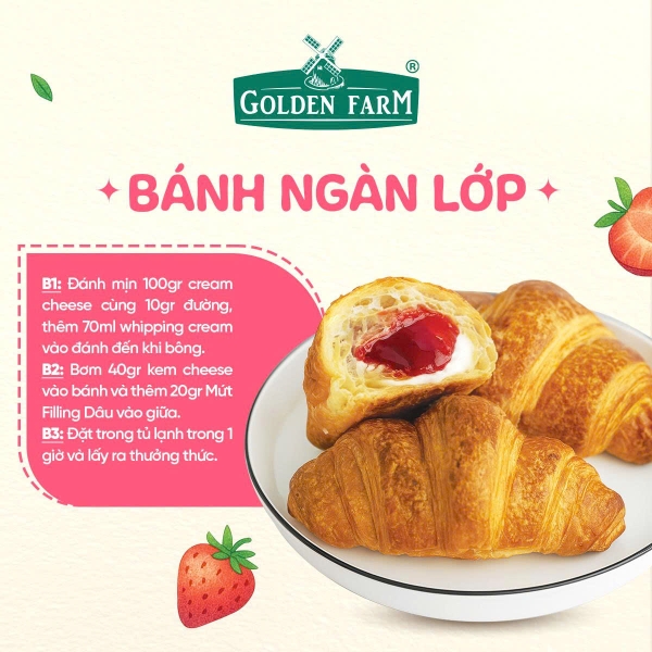 Mứt Filling Kiwi GOLDEN FARM - Hủ 950gr