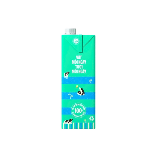 Sữa tươi tiệt trùng Vinamilk 100% KO ĐƯỜNG - Hộp 1L