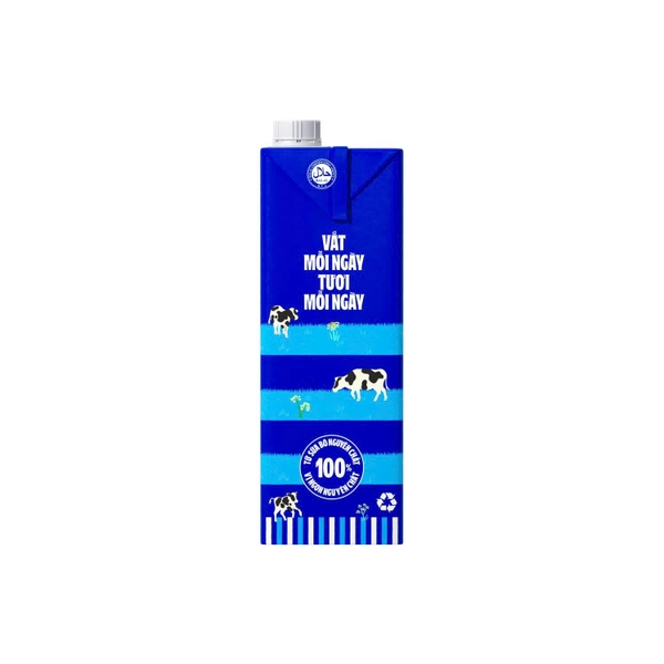 Sữa tươi tiệt trùng Vinamilk 100% ÍT ĐƯỜNG - Hộp 1L