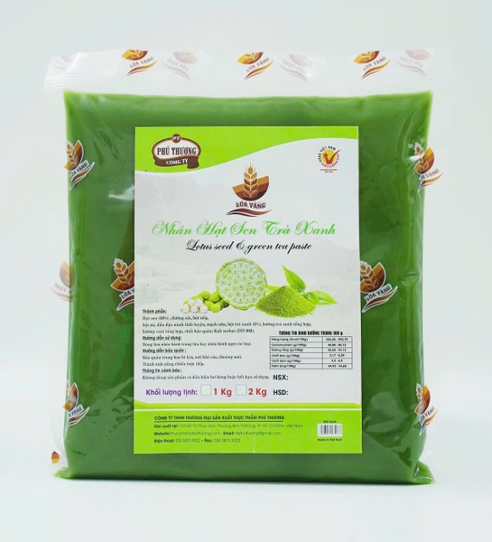 PT LÚA VÀNG - Nhân Trung Thu HẠT SEN TRÀ XANH - Gói 1kg