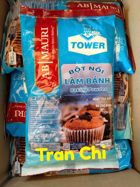 Bột nổi/Bột nở Baking Powder AB Mauri TOWER gói XANH - Gói 1kg