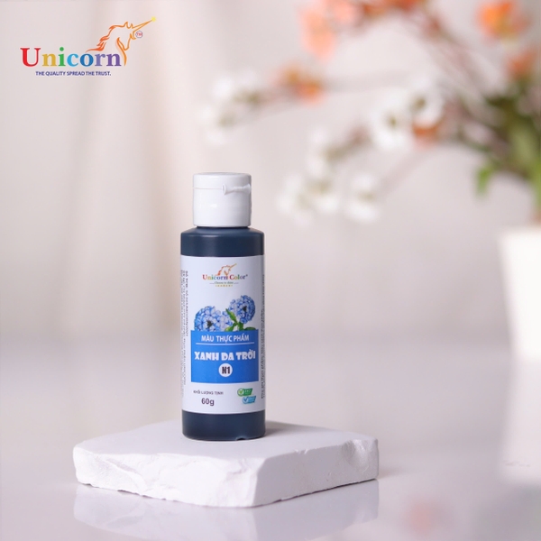 N1 - Màu NƯỚC SIRO Unicorn 60gr - Màu XANH DA TRỜI