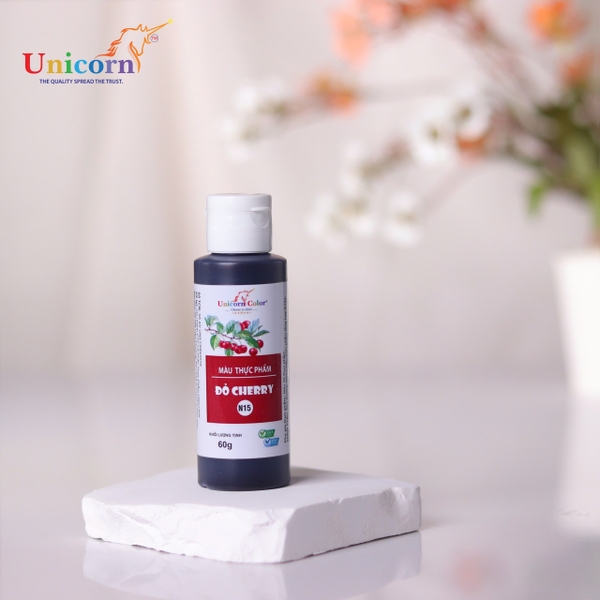 N15 - Màu NƯỚC SIRO Unicorn 60gr - Màu ĐỎ CHERRY