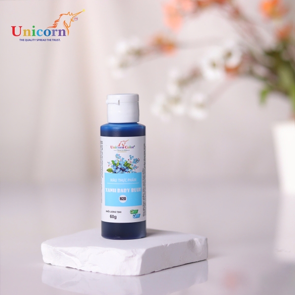 N20 - Màu NƯỚC SIRO Unicorn 60gr - Màu XANH BABY BLUE
