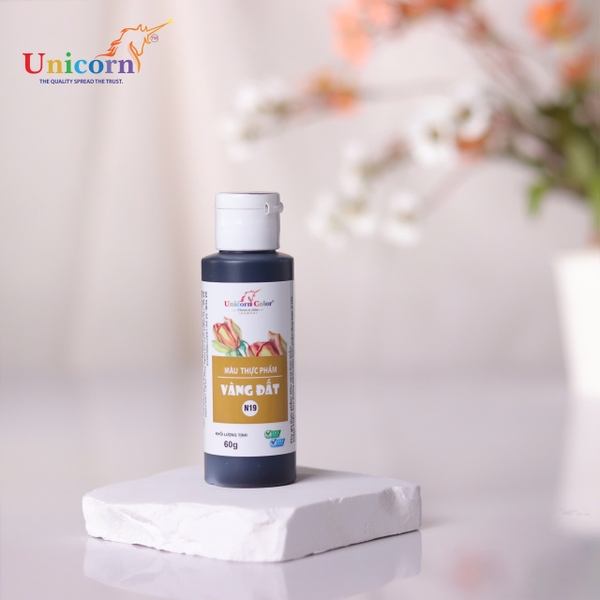N19 - Màu NƯỚC SIRO Unicorn 60gr - Màu VÀNG ĐẤT