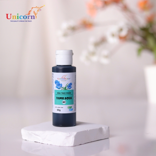 A17 - Màu NƯỚC SIRO Unicorn 60gr - Màu XANH AQUA