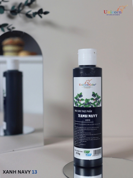 US13 - Màu NƯỚC SIRO Unicorn 210gr - Màu XANH NAVY