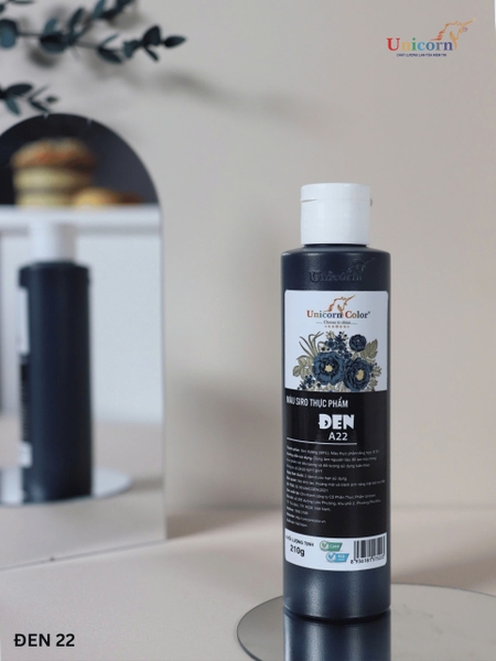US22 - Màu NƯỚC SIRO Unicorn 210gr - Màu ĐEN