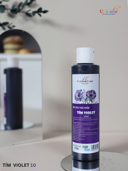 US10 - Màu NƯỚC SIRO Unicorn 210gr - Màu TÍM VIOLET