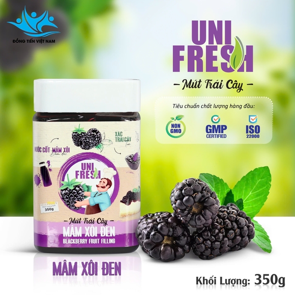 UniFresh M03 - Mứt Mâm Xôi Đen - Hủ 350gr