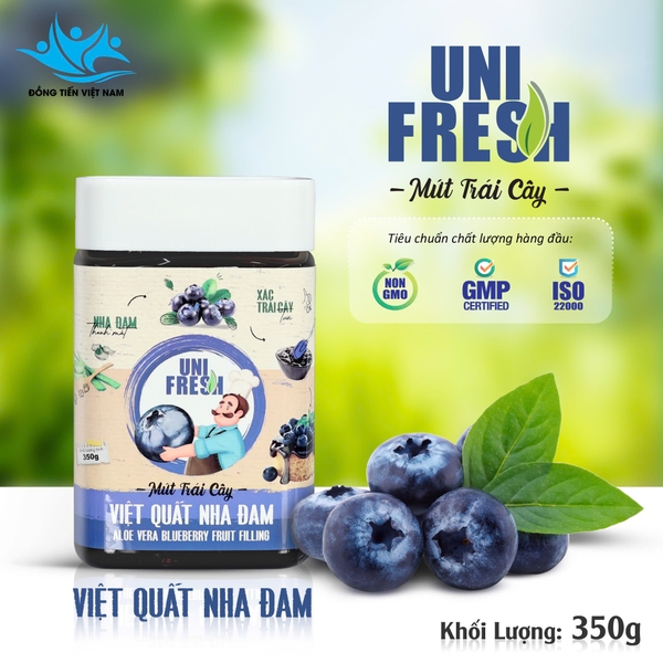 UniFresh M05 - Mứt Việt Quất Nha Đam - Hủ 350gr