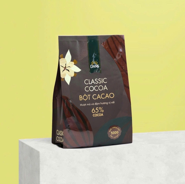 Bột Cacao CLASSIC 65% DANS - Gói LỚN 500gr