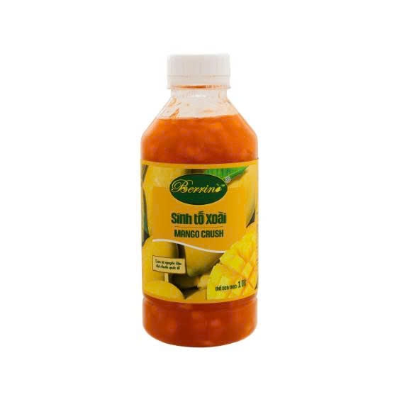 Sinh tố BERRINO Xoài - Chai 1L | Đã VAT