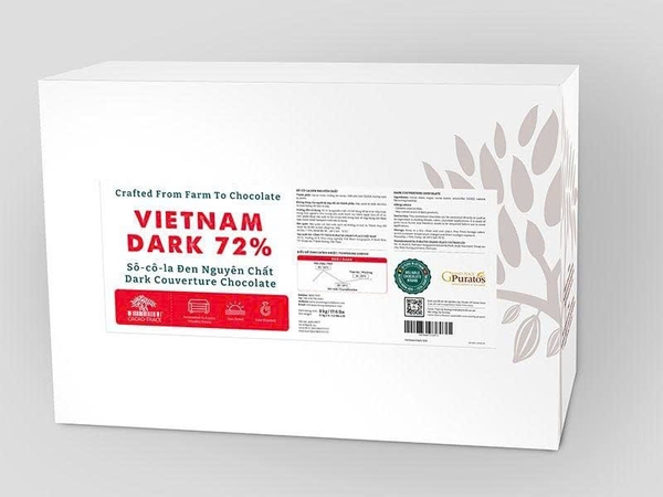 Socola Nguyên Chất NÚT ĐEN 72% Asia Puratos - Gói 1kg