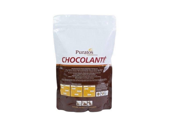 Socola Nguyên Chất NÚT ĐEN 75% Africa Puratos - Gói 1kg
