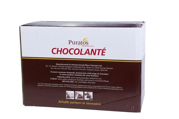 Socola Nguyên Chất NÚT ĐEN 75% Africa Puratos - Gói 1kg
