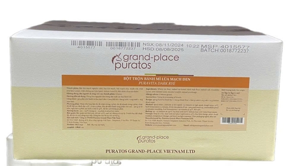 Bột trộn bánh mì Lúa Mạch Đen Puratos - Gói 1kg