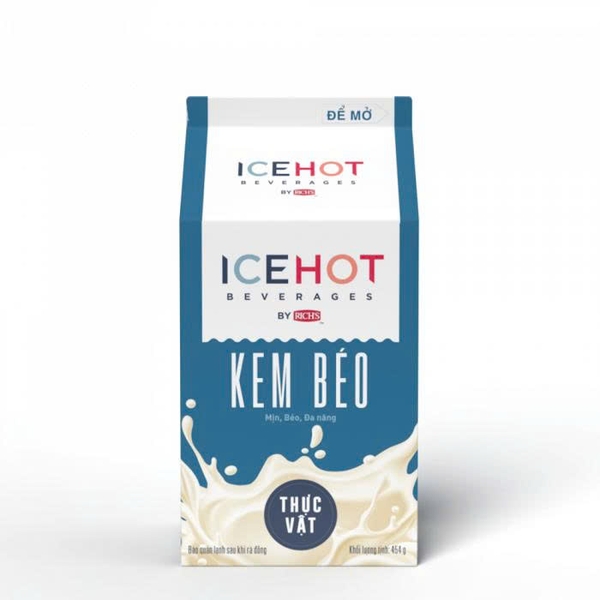 ICEHOT - Kem béo THỰC VẬT LÙN Rich's (Bao Bì MỚI) - Hộp 454gr