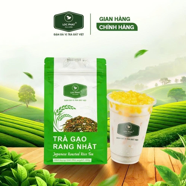 Trà Gạo Rang Nhật Lộc Phát - Gói 500gr
