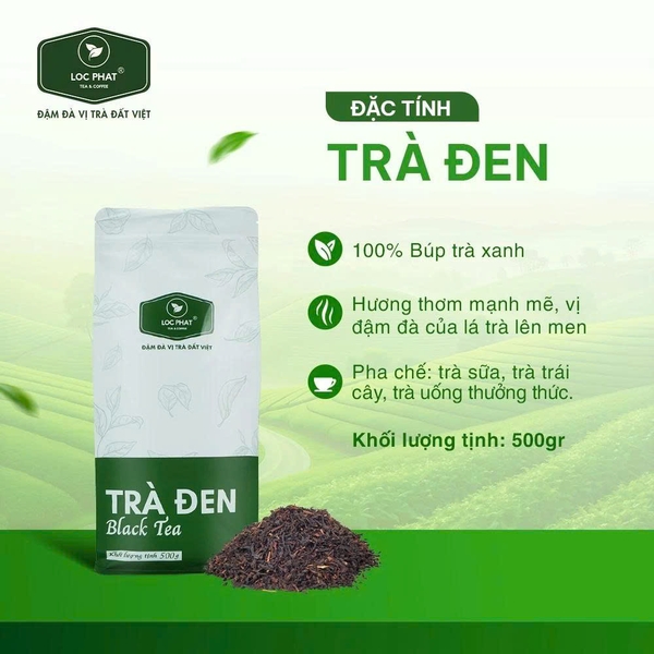 Trà Đen Lộc Phát - Gói 500gr