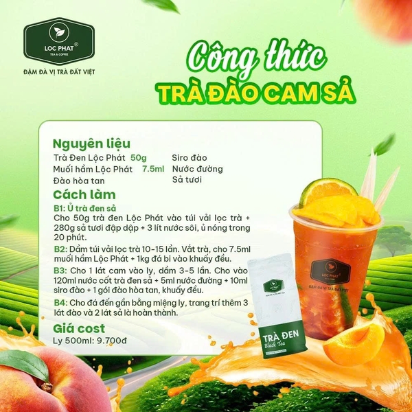 Trà Đen Lộc Phát - Gói 500gr