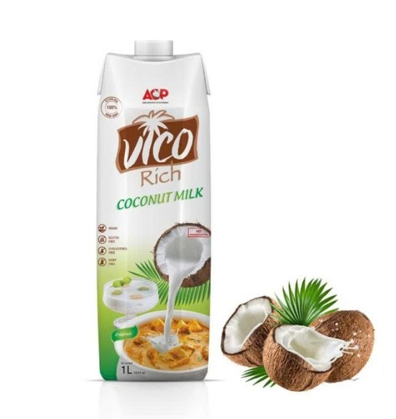 Nước Cốt Dừa VICO 16-19% béo - Hộp 1L