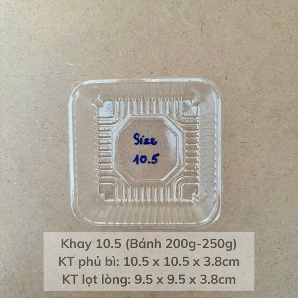 KT105 - Khay trung thu TRONG BN10.5 Size 10.5 bánh 200-250gr (10.5x4cm) - Lốc 95-100c