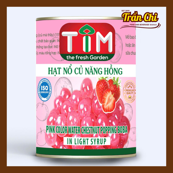 Hạt nổ Củ Năng HỒNG TIM - Lon 560gr