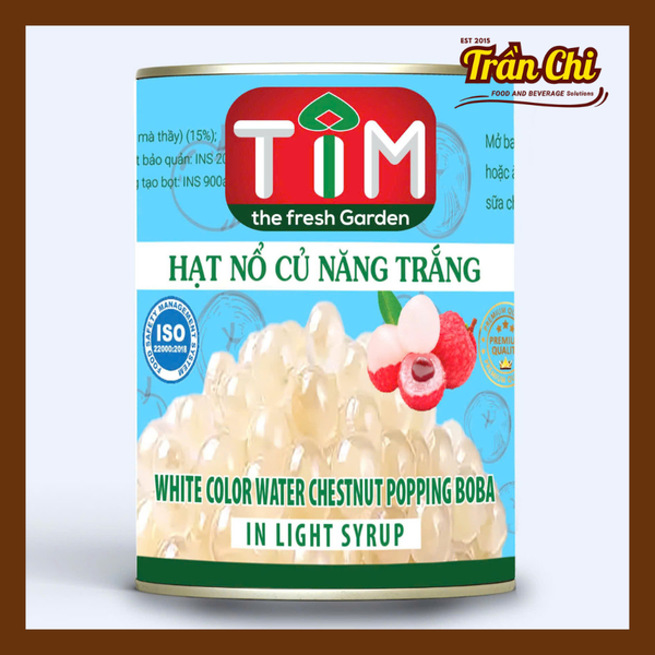 Hạt nổ Củ Năng TRẮNG TIM - Lon 560gr