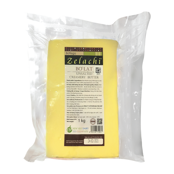 Bơ Lạt Bottega ZELACHI - Cục 1kg