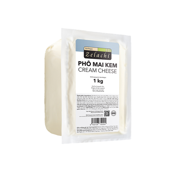Phô Mai Kem Cream Cheese ZELACHI - Cục 1kg