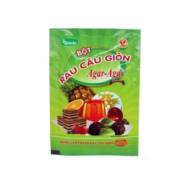 Bột Rau Câu GIÒN Rovin Hoàng Yến - GÓI LẺ 25gr