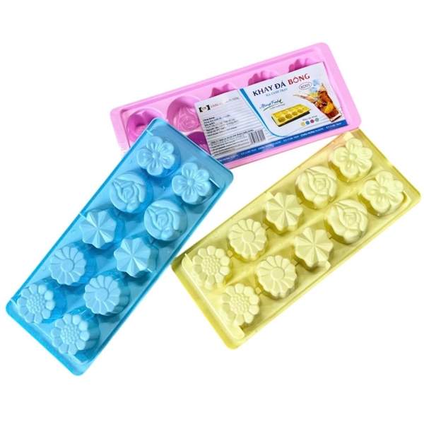 Khay Đá Nhựa Bông 10c Châu Hưng (KD05) (10 cái giảm 2.5k/1 cái)