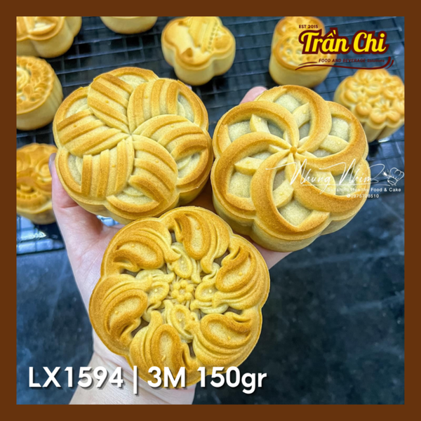 Khuôn ấn trung thu lò xo 150gr 03 mặt Chong Chóng mới (LX1594)