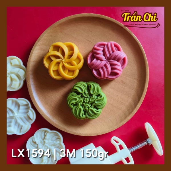 Khuôn ấn trung thu lò xo 150gr 03 mặt Chong Chóng mới (LX1594)