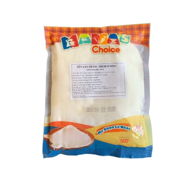 Shortening – Mỡ Trừu MAMA'S CHOICE - Gói 500gr