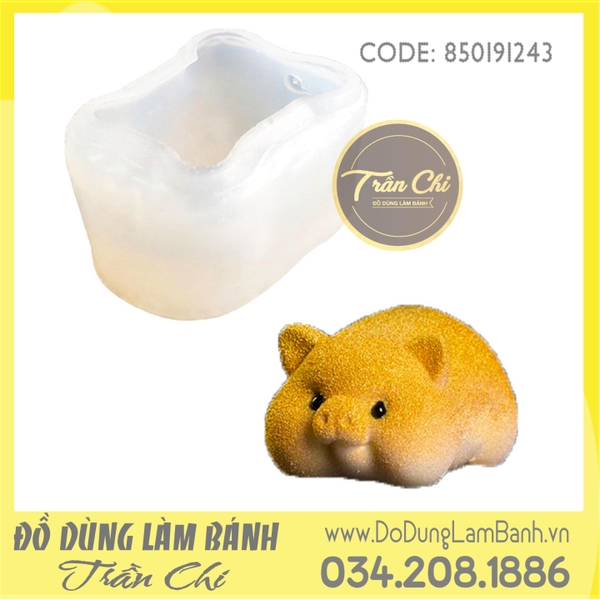 Khuôn silicone Heo baby ú - White