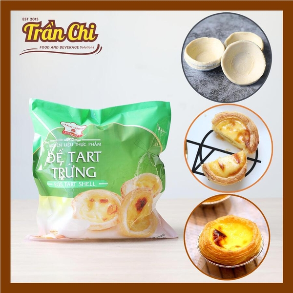 Đế bánh TART TRỨNG Nhất Hương - Bịch 650gr (30 đế, kèm đế bạc)
