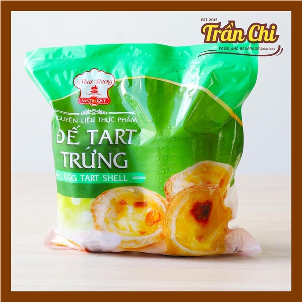 Đế bánh TART TRỨNG Nhất Hương - Bịch 650gr (30 đế, kèm đế bạc)