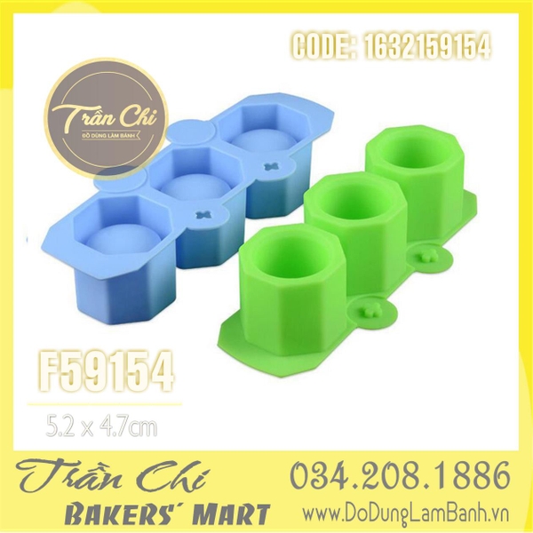 Khuôn silicone vỉ LY, CHẬU 3D 3c lớn (F59154)