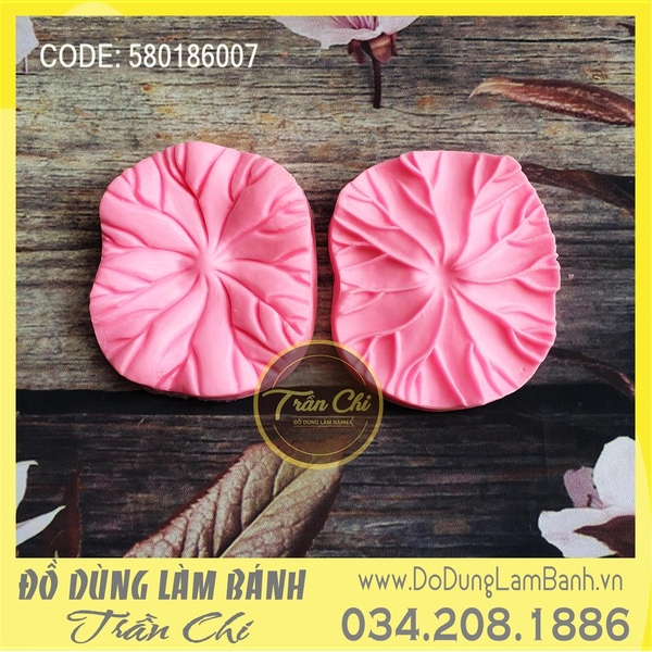 Khuôn silicone BỘ ép vân LÁ SEN NHỎ 2c (V1486)